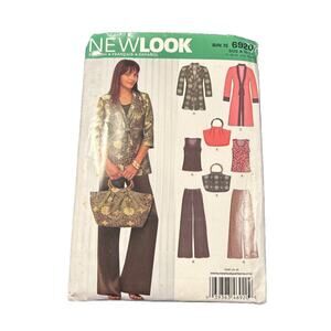 New Look 6920 Kimono Style Top Tunic Pants Purse Sizes A 10 12 14 16 18 20 22
